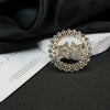 Wholesale Accessories Women's Style Light Luxury Diamondencrusted Star Shape Zinc Alloy Brooch With Electroplating