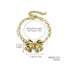 Wholesale Accessories Zinc Alloy Bowknot Geometric Ochain Necklace With Electroplating For Women