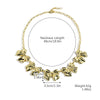 Wholesale Accessories Zinc Alloy Bowknot Geometric Ochain Necklace With Electroplating For Women