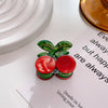 Wholesale Acetate Fruit Shaped Small Hair Clips For Women Cute All Match Bangs And Broken Hair Grippers