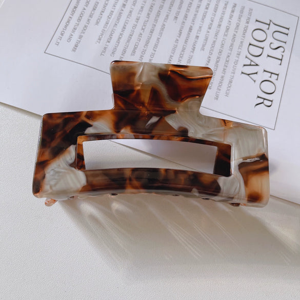 Wholesale Acetate Hair Clip Retro Elegant Large Shark Grip Female Hair Accessories Handmade For Autumn And Winter