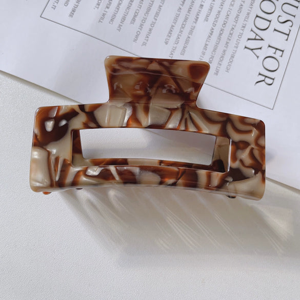 Wholesale Acetate Hair Clip Retro Elegant Large Shark Grip Female Hair Accessories Handmade For Autumn And Winter