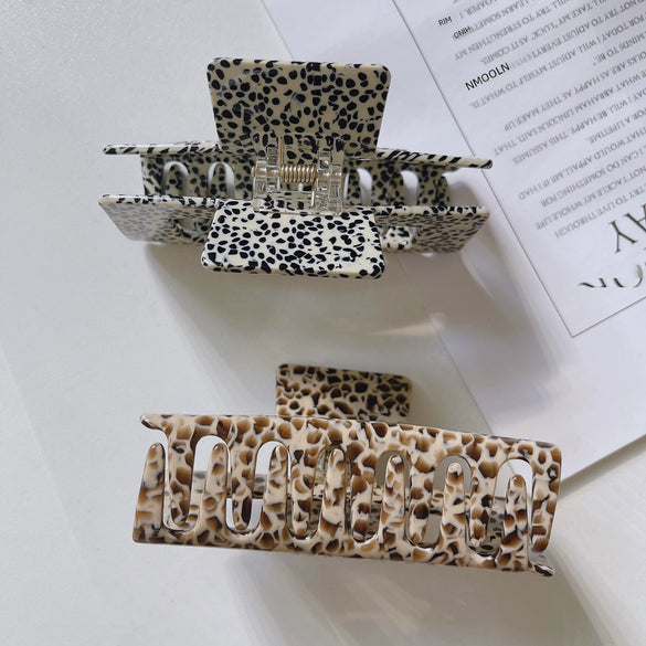 Wholesale Acetate Hair Clip Retro Elegant Large Shark Grip Female Hair Accessories Handmade For Autumn And Winter