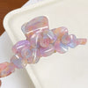 Wholesale Acetate Sweet Style Handmade Twin Flower Hair Gripper For Women