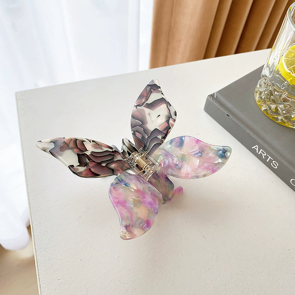 Wholesale Acetic Acid Butterfly Hair Clip Handmade Elegant Girl Hair Accessories For Autumn And Winter