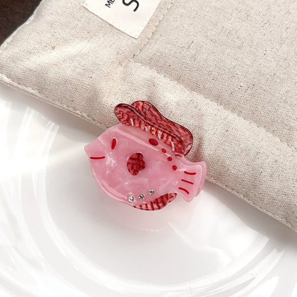Wholesale Acetic Acid Cartoon Marine Fish Hair Clip Polished Hair Accessories For Women