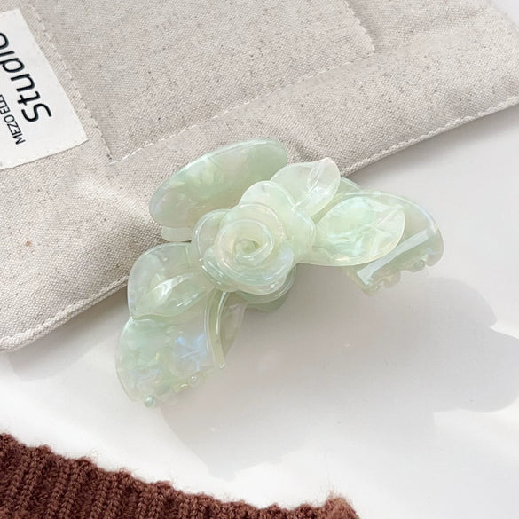 Wholesale Acetic Acid Hair Accessories Lovely Natural Style Polishing Flower Hairpin Hair Clip Shark Clip Grab Clip