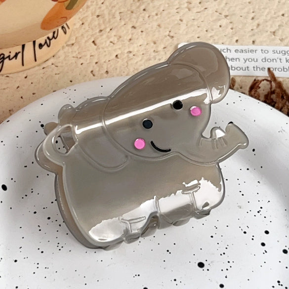 Wholesale Acetic Acid Handmade Cartoon Animal Hair Grab Clips For Women