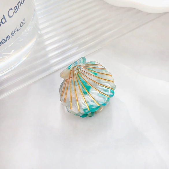 Wholesale Acetic Acid Handmade Cute Mini Hairpin For Women Shell Style Hair Accessories