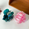 Wholesale Acetic Acid Handmade High End Three Dimensional Rose Hairpin And Peach Tail Clip For Women