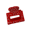 Wholesale Acetic Acid Love Handmade Hair Clip Heavy Industry Diamond Style Shark Clip For Women