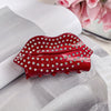 Wholesale Acetic Acid Love Handmade Hair Clip Heavy Industry Diamond Style Shark Clip For Women