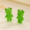 Wholesale Acrylic And Wood Animal Style Earrings For Women With Electroplating