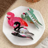 Wholesale Acrylic Animal Flamingo Handmade Women's Hair Grab Clip Hair Accessories