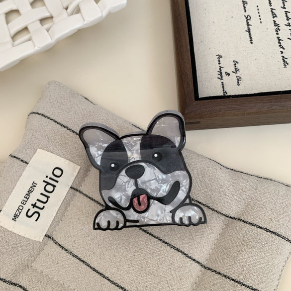 Wholesale Acrylic Cartoon Animal Hair Accessories Handmade Hairpin Shark Clip Hair Cone Ponda Tail Clip