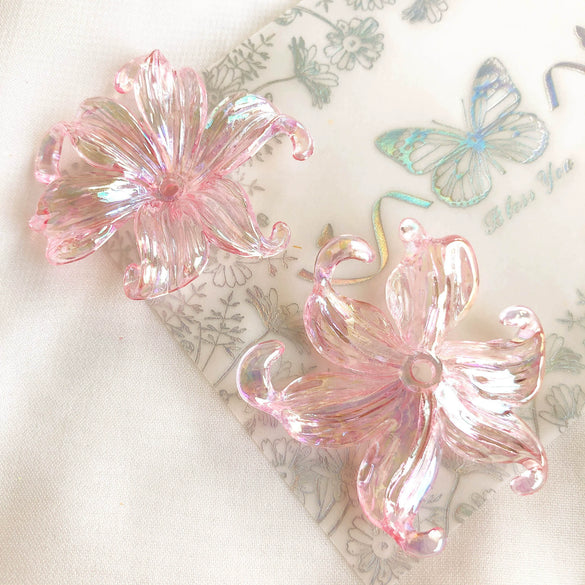 Wholesale Acrylic Colorplated Threedimensional Flower Hairpin Pendant Hair Accessories
