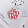 Wholesale Acrylic Cute Cartoon Flower Three Dimensional Relief Small Pendant Earrings Jewelry Accessories