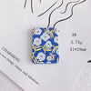 Wholesale Acrylic Cute Cartoon Flower Three Dimensional Relief Small Pendant Earrings Jewelry Accessories