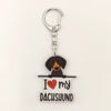 Wholesale Acrylic 2D Keychain With Uv Color Printing For Pet Dog Breed I Love My West Golden Retriever