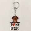 Wholesale Acrylic 2D Keychain With Uv Color Printing For Pet Dog Breed I Love My West Golden Retriever