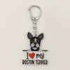 Wholesale Acrylic 2D Keychain With Uv Color Printing For Pet Dog Breed I Love My West Golden Retriever