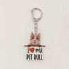 Wholesale Acrylic 2D Keychain With Uv Color Printing For Pet Dog Breed I Love My West Golden Retriever