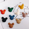 Wholesale Acrylic Diy Accessories Matte Frosted Rubber Painted Micky Head Patch Hairpin With Environmental Protection Treatment
