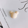 Wholesale Acrylic Diy Accessories Matte Frosted Rubber Painted Micky Head Patch Hairpin With Environmental Protection Treatment