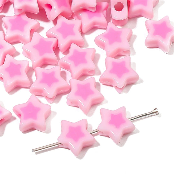 Wholesale Acrylic Double Color Love Loose Beads Handmade Diy Beaded Jewelry Accessories For Bracelets And Necklaces Lovely Style