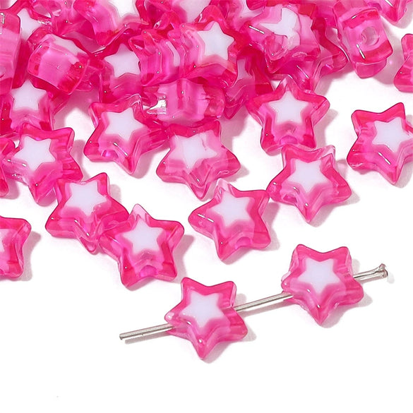 Wholesale Acrylic Double Color Love Loose Beads Handmade Diy Beaded Jewelry Accessories For Bracelets And Necklaces Lovely Style
