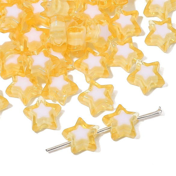 Wholesale Acrylic Double Color Love Loose Beads Handmade Diy Beaded Jewelry Accessories For Bracelets And Necklaces Lovely Style