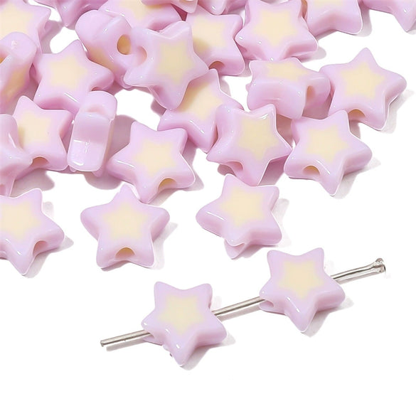 Wholesale Acrylic Double Color Love Loose Beads Handmade Diy Beaded Jewelry Accessories For Bracelets And Necklaces Lovely Style