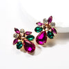 Wholesale Acrylic Dropshaped Geometric Diamondembedded Earrings For Women