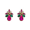 Wholesale Acrylic Dropshaped Geometric Diamondembedded Earrings For Women