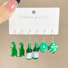 Wholesale Acrylic Earrings Set With Cartoon Butterfly Frog Yellow Duck Animal Patterns