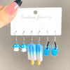 Wholesale Acrylic Earrings Set With Cartoon Butterfly Frog Yellow Duck Animal Patterns