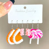 Wholesale Acrylic Earrings Set With Cartoon Butterfly Frog Yellow Duck Animal Patterns
