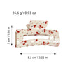 Wholesale Acrylic Floral Cherry Print Hair Shark Clip For Girls