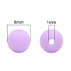 Wholesale Acrylic Frosted Round Beads Handmade Jewelry Accessories For Bracelet And Necklace