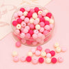 Wholesale Acrylic Frosted Round Beads Handmade Jewelry Accessories For Bracelet And Necklace