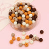 Wholesale Acrylic Frosted Round Beads Handmade Jewelry Accessories For Bracelet And Necklace