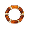 Wholesale Acrylic Geometric Bamboo Elastic Bracelet Retro Electroplating Style For Women