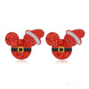 Wholesale Acrylic Geometric Christmas Magic Hat Snowman Earrings For Women