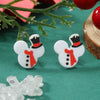 Wholesale Acrylic Geometric Christmas Magic Hat Snowman Earrings For Women