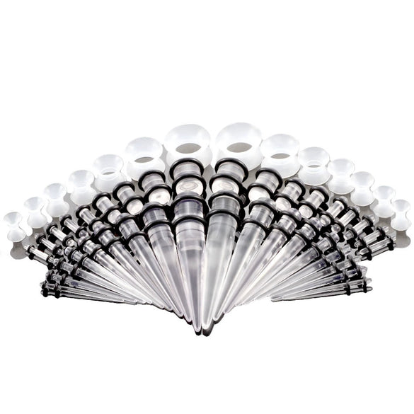 Wholesale Acrylic Geometric Ear Expansion Set Jewelry With Polishing Treatment
