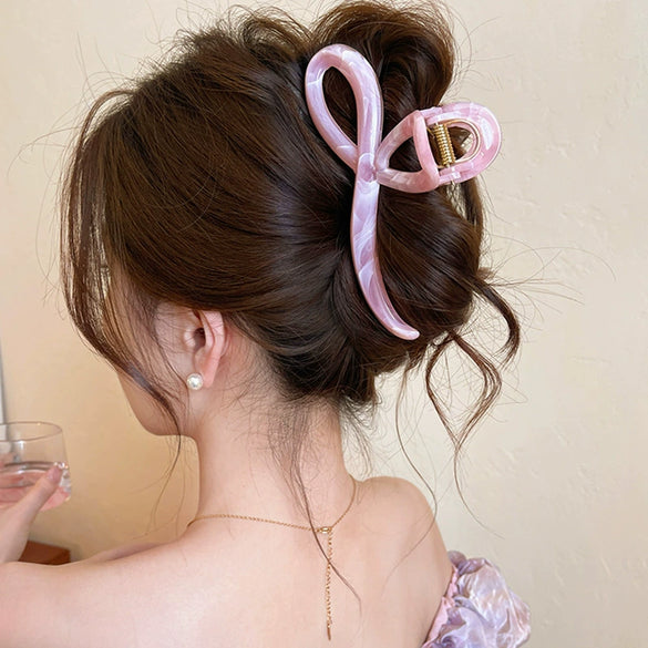 Wholesale Acrylic Geometric Handmade Sweet Hair Accessories For Women