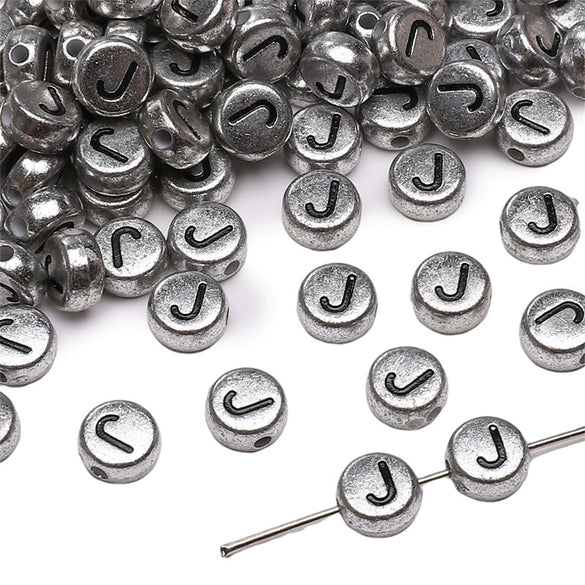 Wholesale Acrylic Geometric Letter Beads Handmade Jewelry Material For Bracelet And Necklace