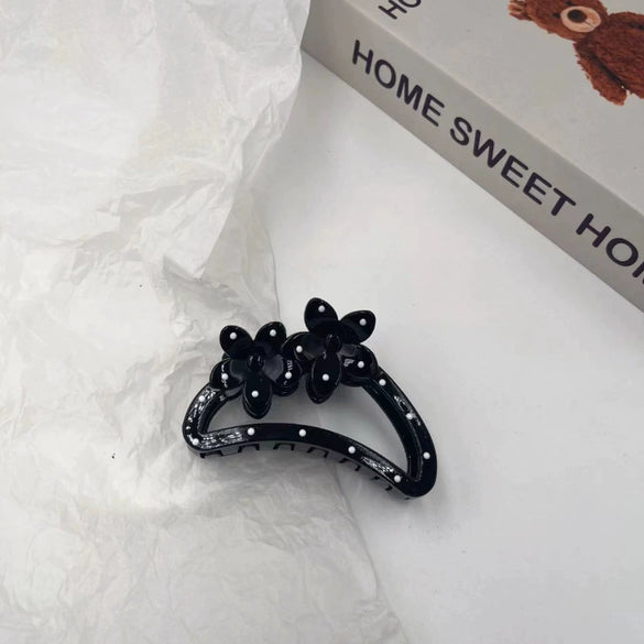 Wholesale Acrylic Geometric Polka Dot Bow Handmade Women's Hair Shark Clip