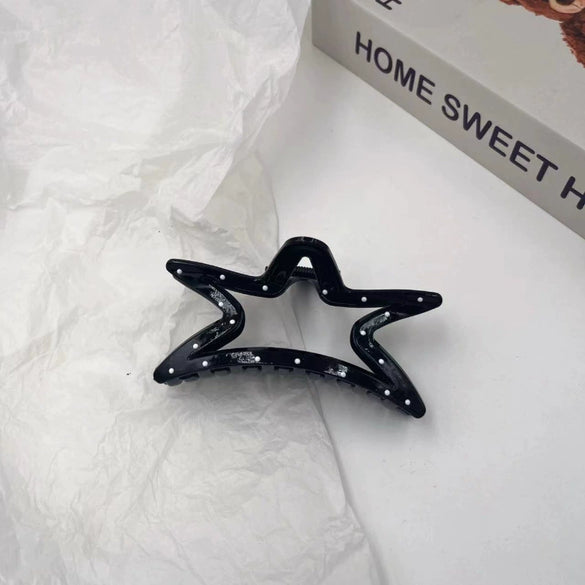 Wholesale Acrylic Geometric Polka Dot Bow Handmade Women's Hair Shark Clip
