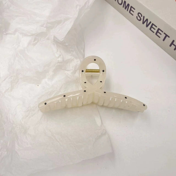Wholesale Acrylic Geometric Polka Dot Bow Handmade Women's Hair Shark Clip